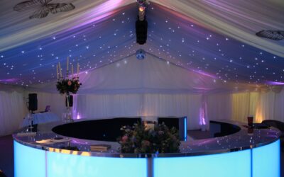 Ivory Star Cloth at Alresford Marquees