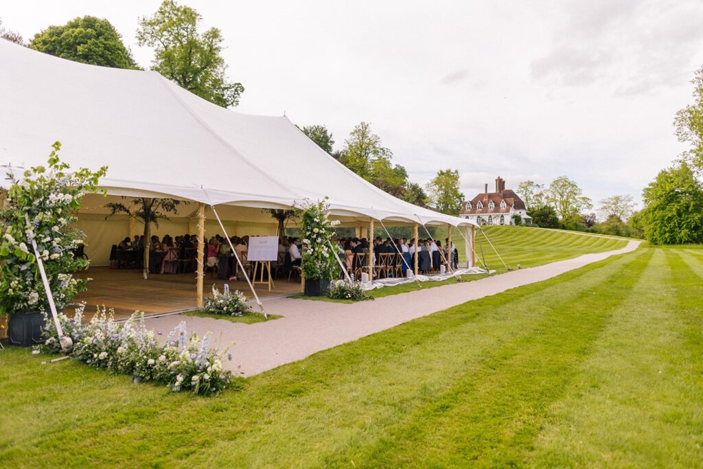 Traditional Wooden Pole Marquee