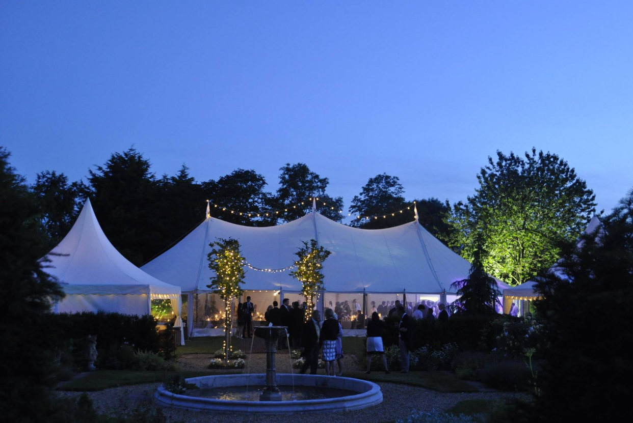 Sailcloth tent marquee wedding